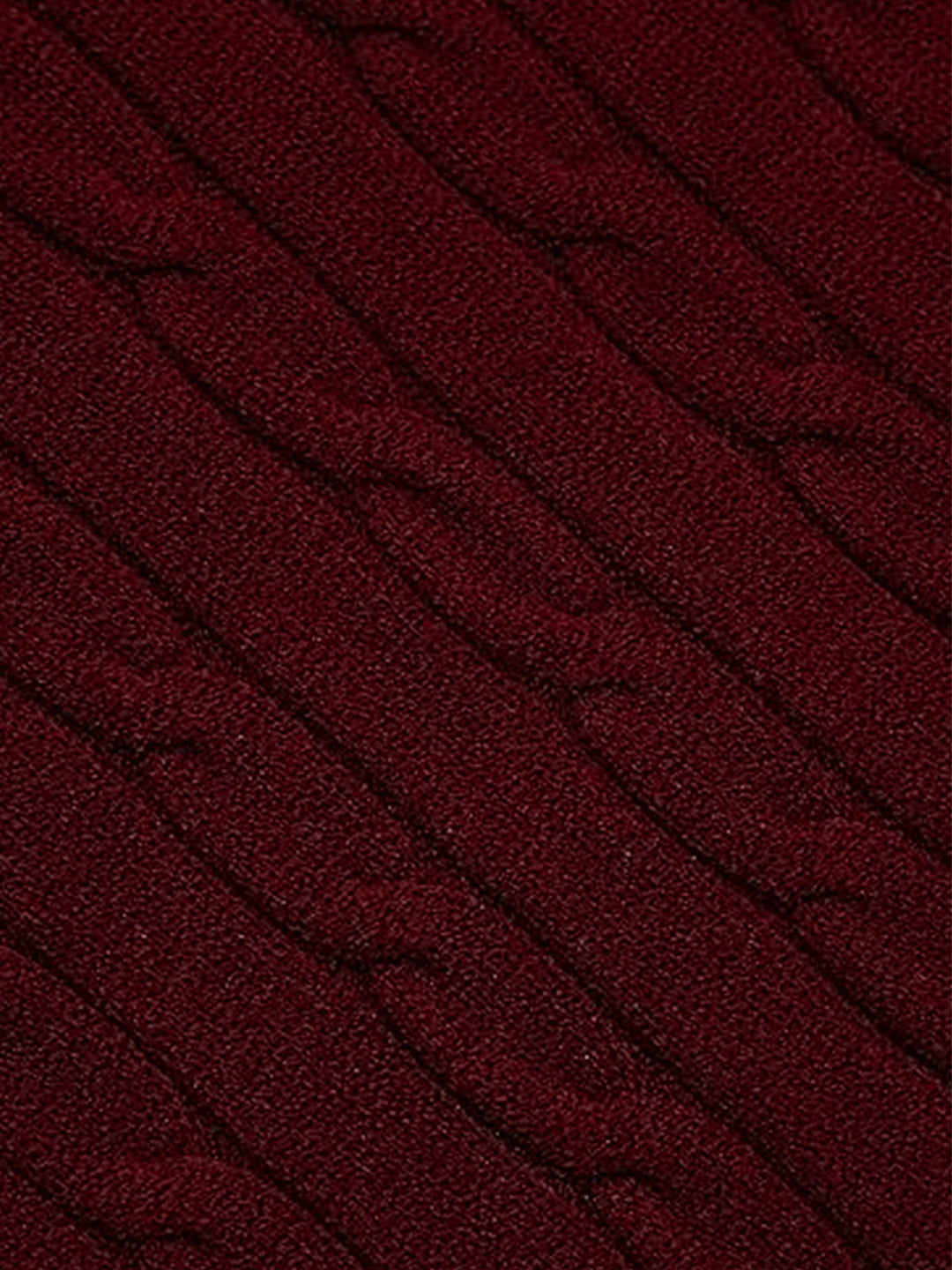 TYSORT Men's Cotton Full Sleeve High Neck Half  Zipper Sweater for Men, Cable Knitted Cardigan for Men