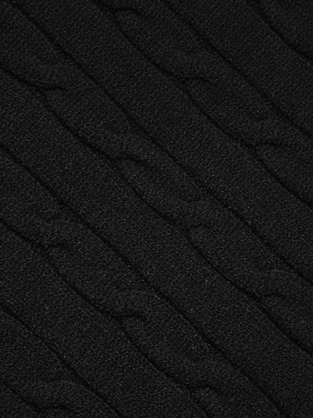 TYSORT Men's Cotton Full Sleeve High Neck Half  Zipper Sweater for Men, Cable Knitted Cardigan for Men